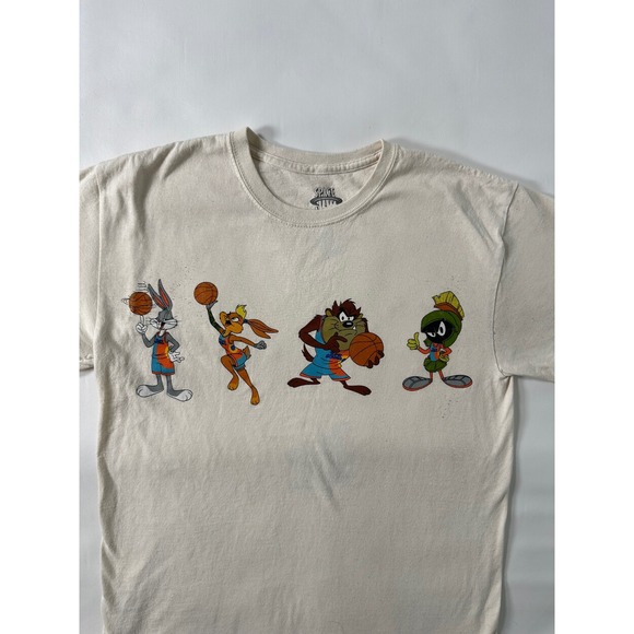 Space Jam A New Legacy Mens Size M Graphic T Shirt Bugs Bunny Marvin Martian - Picture 2 of 8
